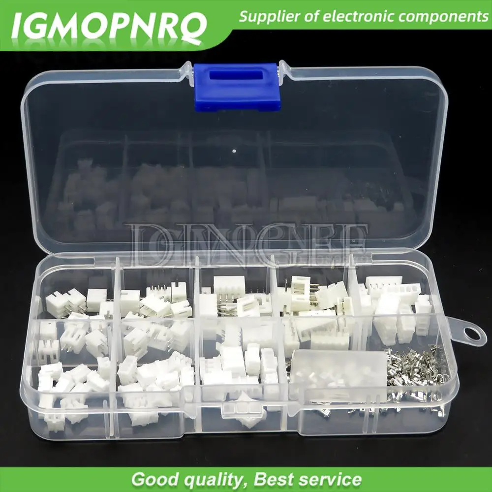 230PCS/lot PH2.0 2p 3p 4p 5 pin 2.0mm Pitch Terminal Kit Housing Pin Header JST Connector Wire Adaptor PH Kits for 3D printer