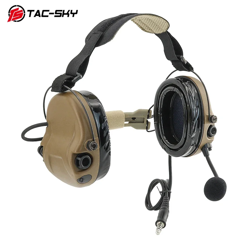 

TS TAC-SKY H302 Tactical Rear Mount Headband Digital DSP Modular Headset Outdoor Hunting Airsoft Shooting Walkie Talkie Headset