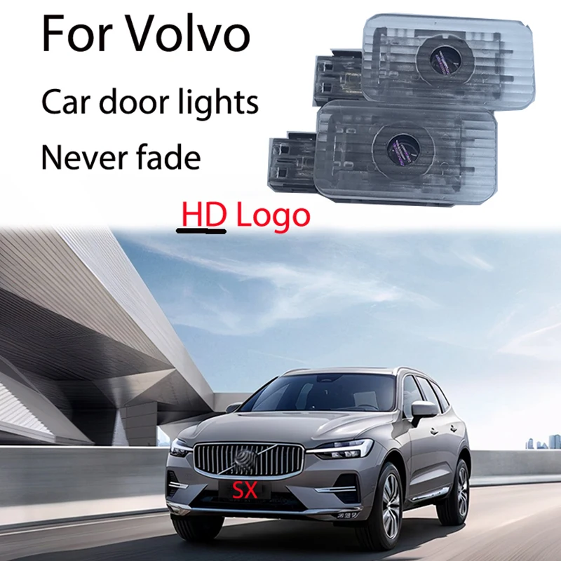 

2pc HD LED Door Projection Light Never Fades Volvo V40/V40CC V60 V90 S60 S80/80L S90 C40 XC40 XC60 XC90 Car Modification