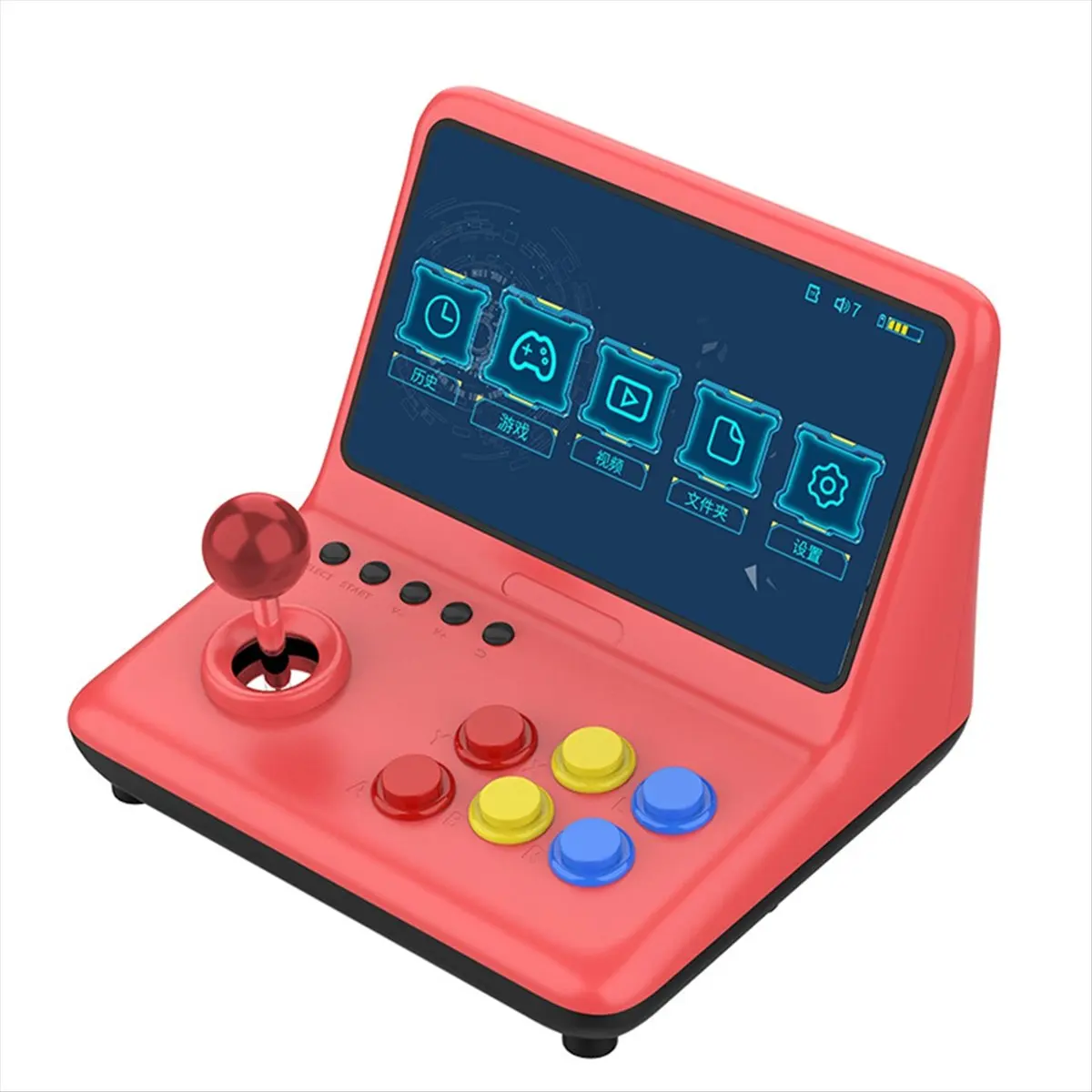 ■★New Arrival Fashion  A12 9 Inch Joystick A7 Architecture Quad-Core CPU Simulator Video Game Console Game Children'S Gift 32G