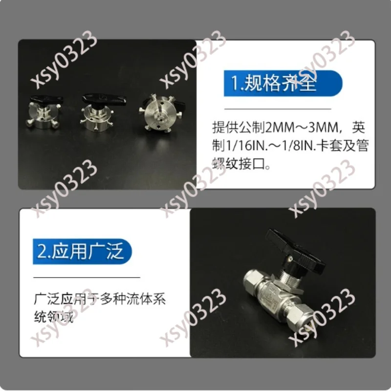 Picture 5: 316L Stainless Steel Two-way Ball Valve, Ferrule Fitting On-off Stop Valve