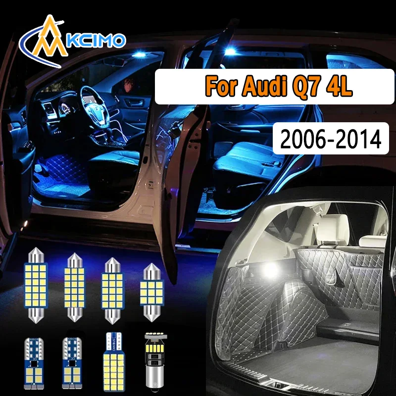 

LED Interior Light Kit Canbus For Audi Q7 4L 2006-2014 Super Bright Dome Map Door Lights Easy Install Bulbs Set