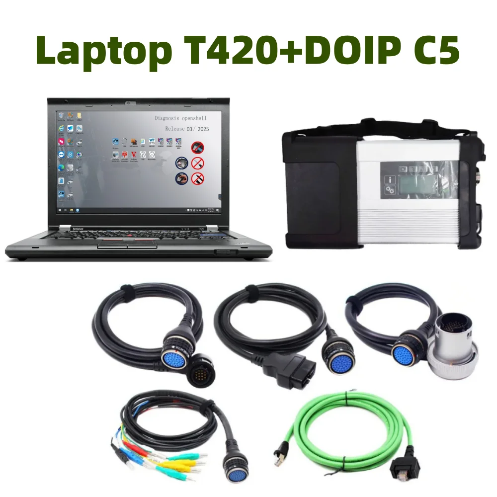 

Лучшее качество MB Star C5 PLUS DOIP с V2025.03 Sd Connect C5 Wi-Fi DOIP-мультиплексор Xentry Software SSD автомобильный грузовик диагностический инструмент