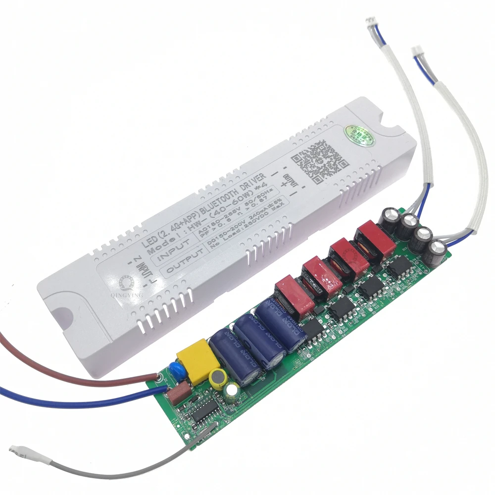 Controle Remoto Inteligente LED Driver, Corrente Constante Escurecimento Driver, Controle RF, AC 220V, 12-40W, 36-50W, 40-60W, 50-72W, 2.4G