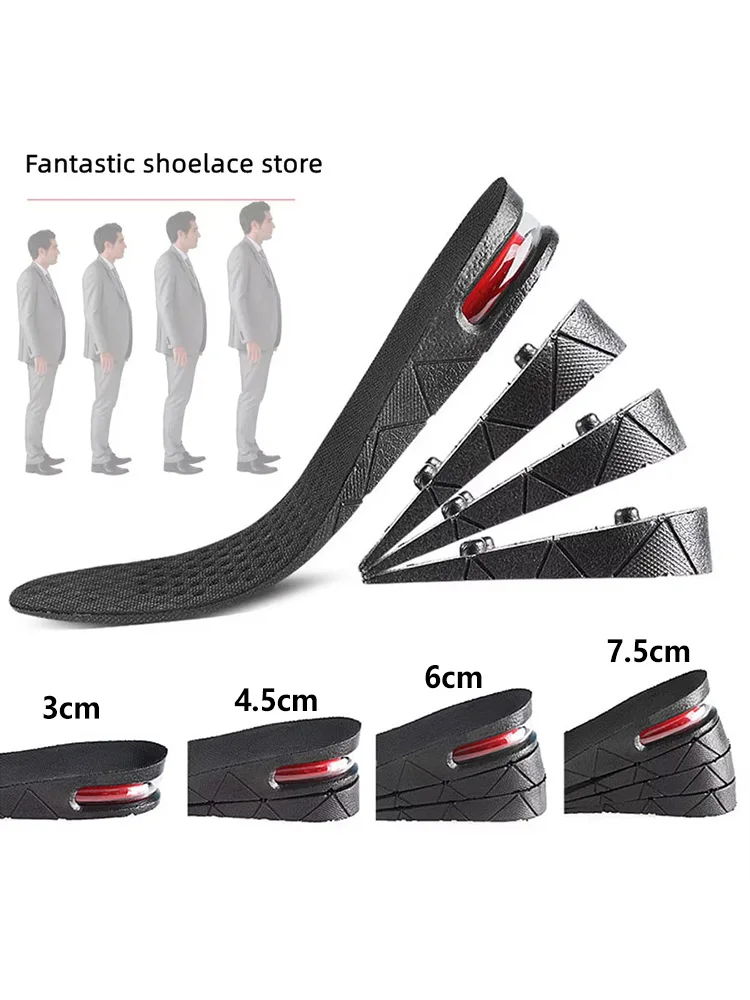 

Air Cushion Shoe Inserts Height Increase Insole Invisible Heightening Template Variable Height Insoles Adjustable Cut Foot Pad