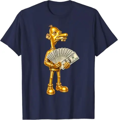 Rich Neegy Brainrot Meme Tuff Flexing Ironisches Gen Alpha Gen Z T-Shirt Y2k Grafik Weiches Baumwoll-T-Shirt Humor Streetwear Kleidung – Detail 12