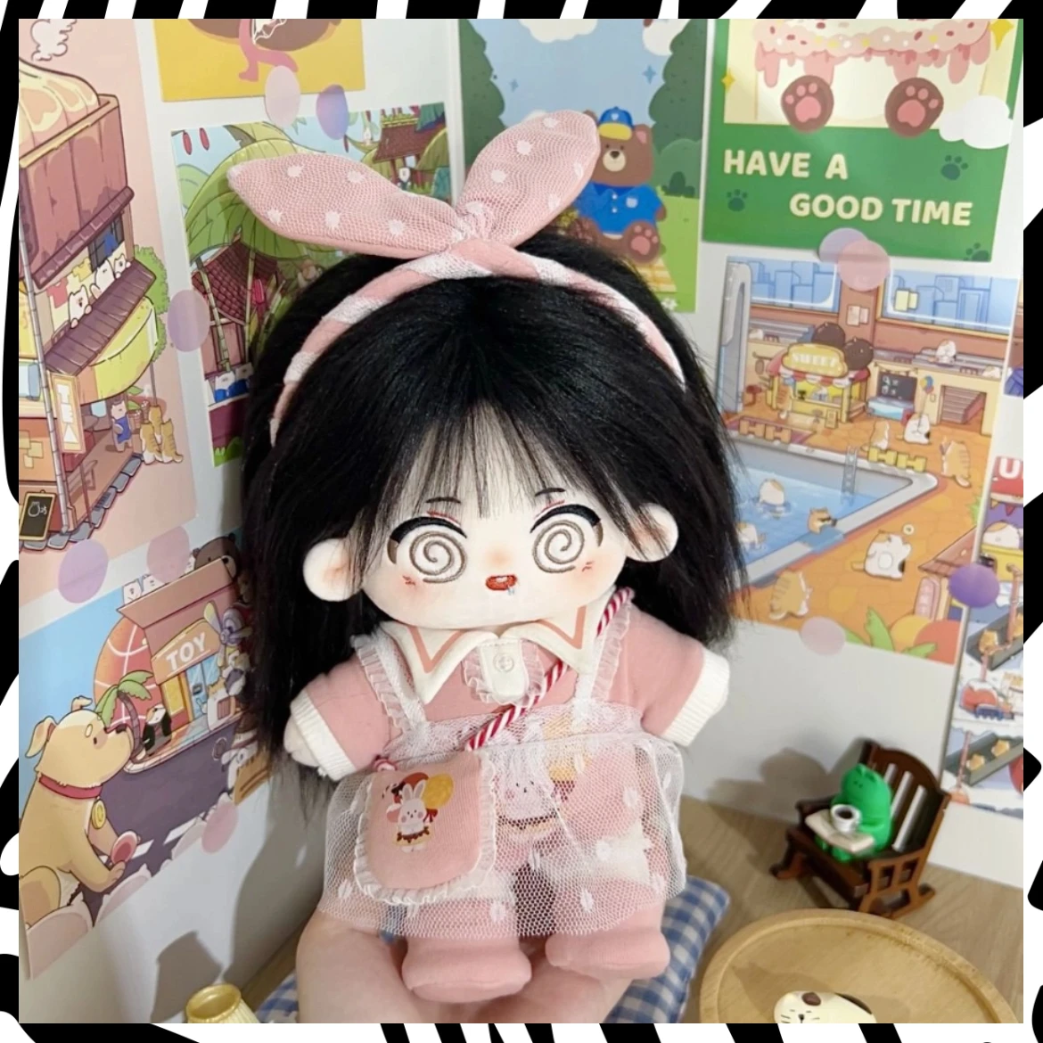 

20 см Dizzy Eyes, милые аниме, плюшевые куклы со звездами, фигурки на заказ, игрушки, наряд для идола, хлопковая кукла, сменная коллекция одежды, подарки