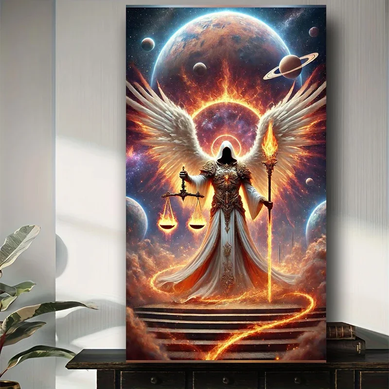 

Large Size Vibrant Samurai Wings DIY Diamond Painting Kit Mysterious Cross Stitch Living Room Decor Diamond Mosaic Art