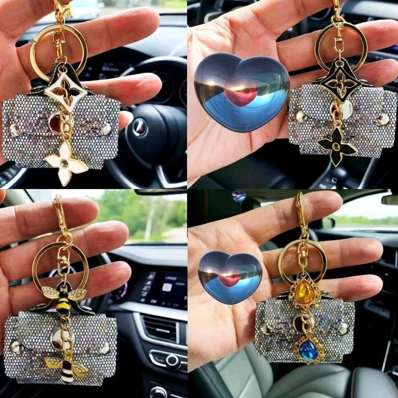 

Мини-брелок в стиле Miu, кошелек из искусственной кожи, маленький кошелек для монет, сумка, очаровательный милый брелок для ключей, держатель для Labub, модная креативная сумка, подвеска