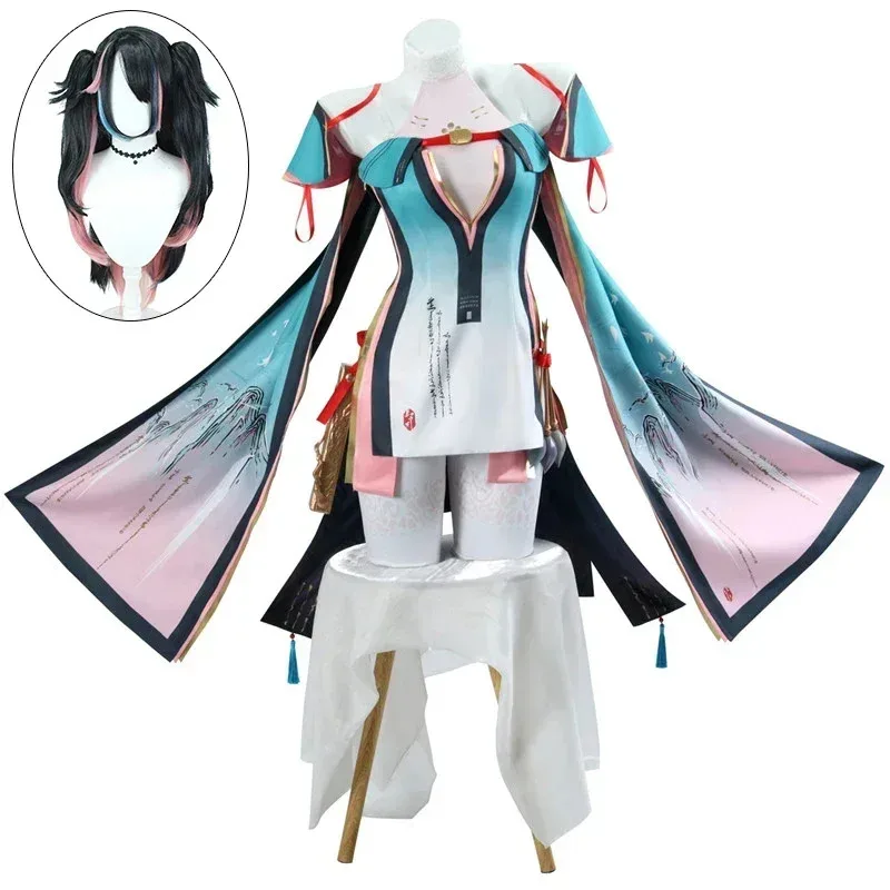 

Wuthering Waves Zhezhi Cosplay Costume Adult Carnival Uniform Halloween Anime Party Costumes Masquerade Women Game