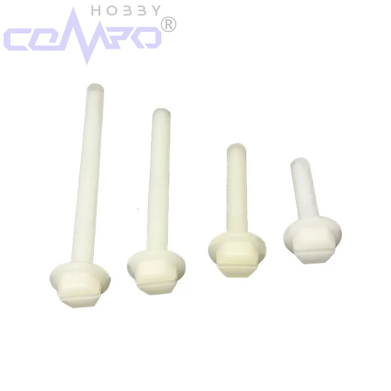 Jeu de vis à tête hexagonale en Nylon Standard britannique, 10 pièces, en plastique, longueur de 1.73 pouces filetée pour accessoire de modèle d'avion RC