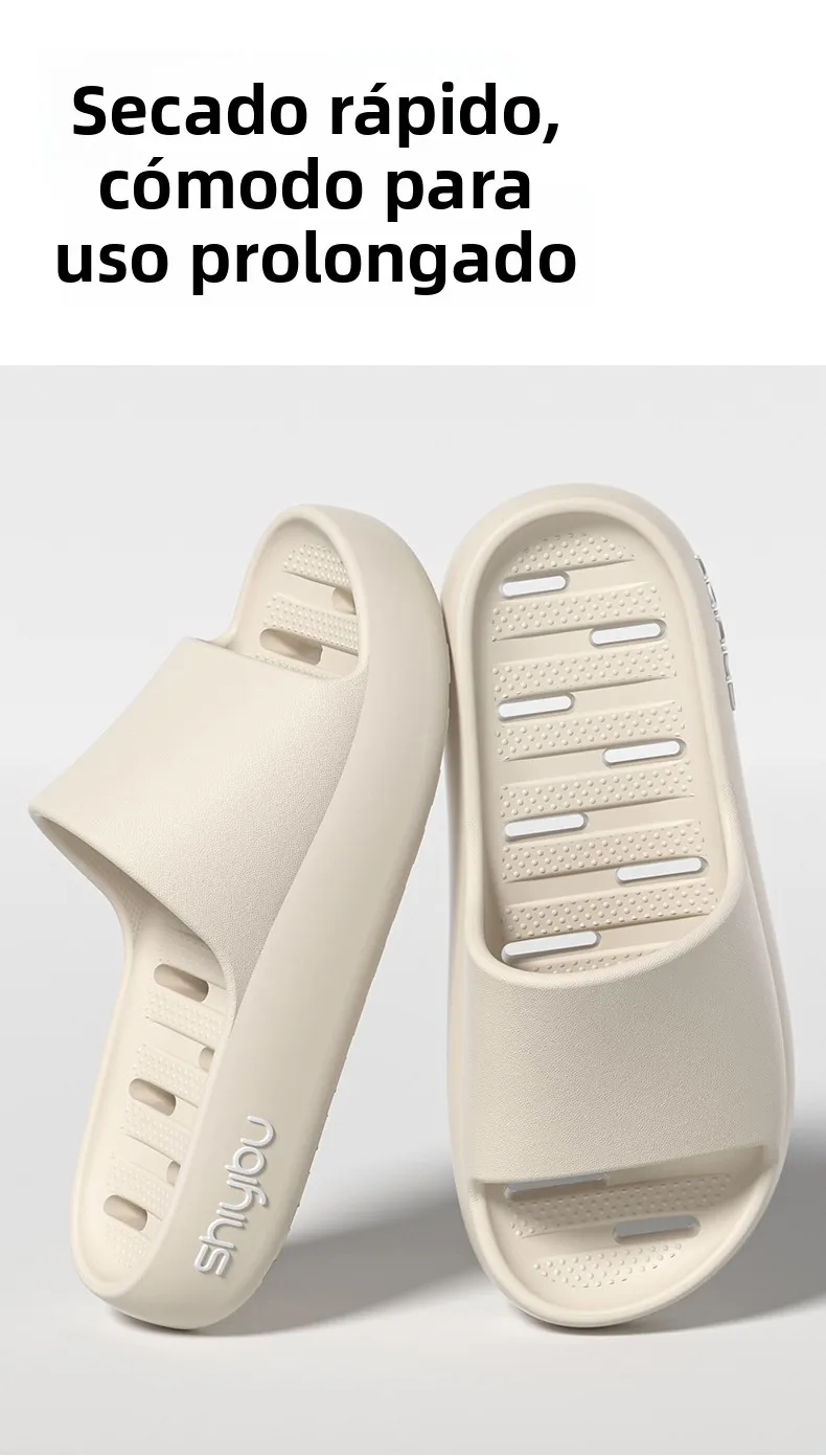 Zapatillas de baño antideslizantes EVA para el hogar, zapatos de interior de secado rápido, nuevo estilo de verano para hombr...