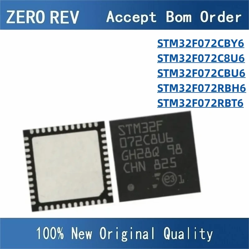 100% New STM32F072CBY6 WLCSP49 STM32F072C8U6 STM32F072CBU6 UFQFPN48 STM32F072RBH6 STM32F072RBT6 BGA64 Brand new original chips