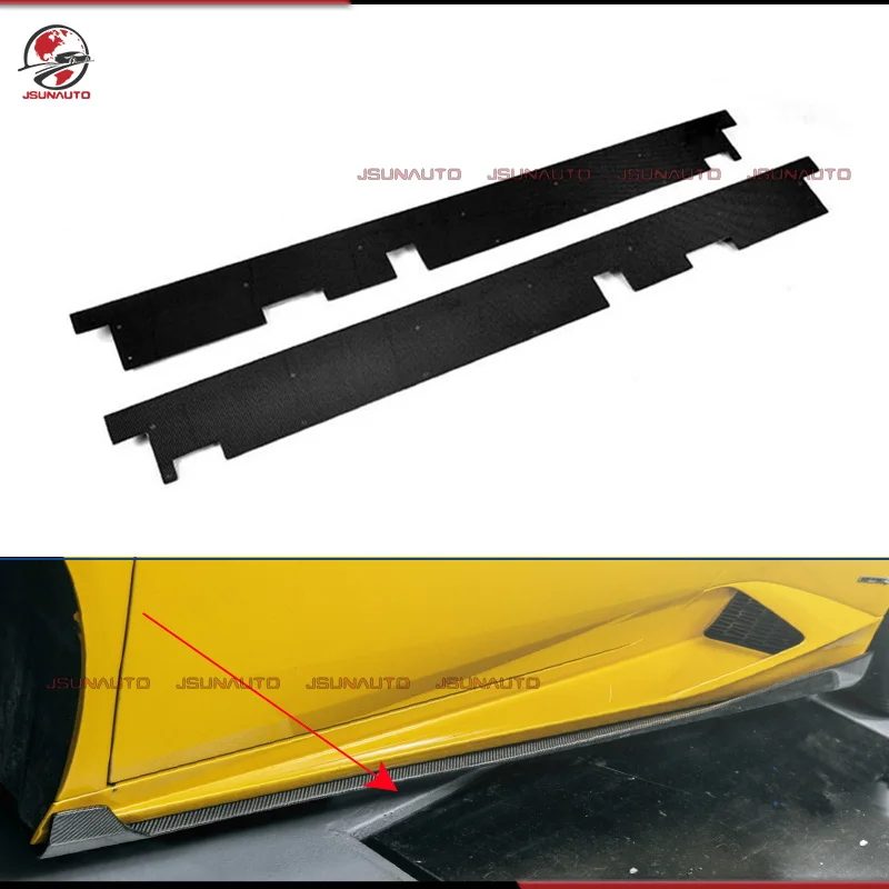 

Carbon Fiber Body Kit For For Lamborghini Huracan D Style Carbon Fiber Side Skirts Door Plate Lip For Huracan EVO LP580 LP610