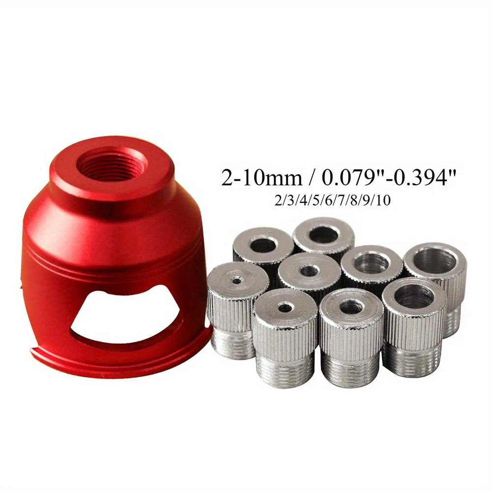 

Straight Hole Drilling Positioner Drill Guide With 2-10mm Drill Right Angle Drill Hole Guide For Round Dowel Splicing Drilling