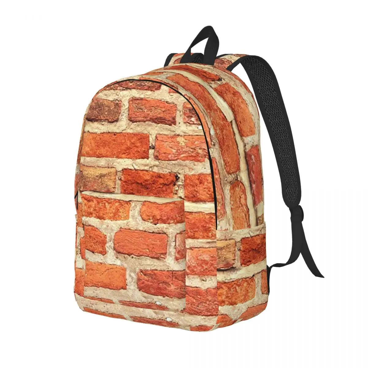 

The Red Brick Wall Backpack Daypack Large Capacity Children BookBag School Bag Shoulder Bags for Men Women
