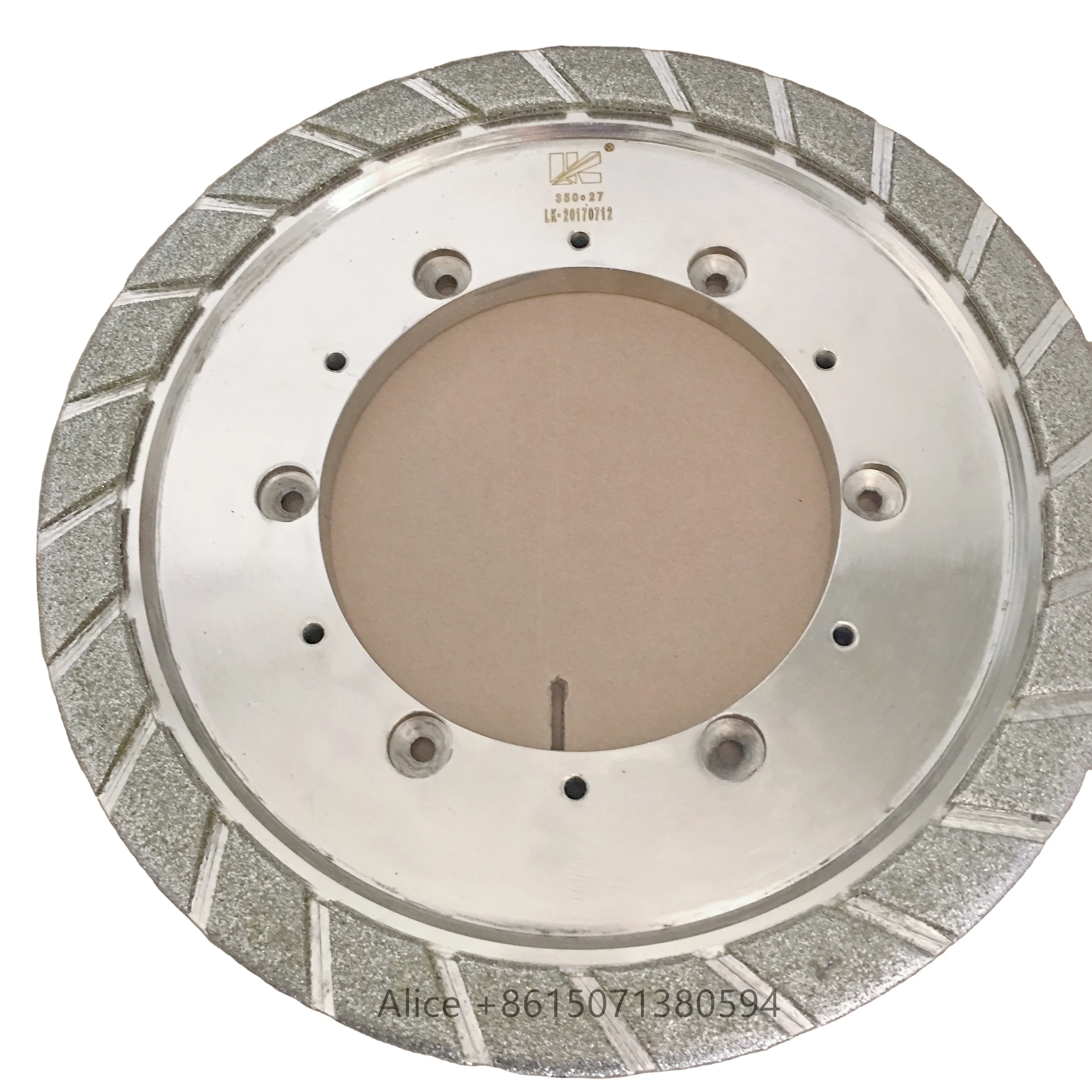 OEM 300mm Berlian Roda Gerinda Piring Cakram Bantalan Rem Sepatu Rem Penggiling Rem Roda Chamfering