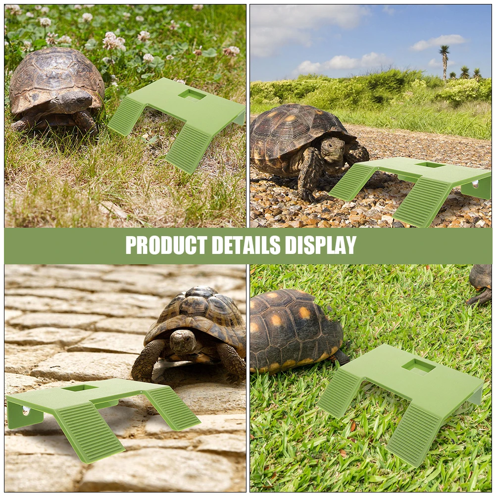 

Large Green Turtle Tank Climbing Platform Durable Plastic Basking Shelf Suitable Frogs Lizards Aquarium Reptile Terrarium