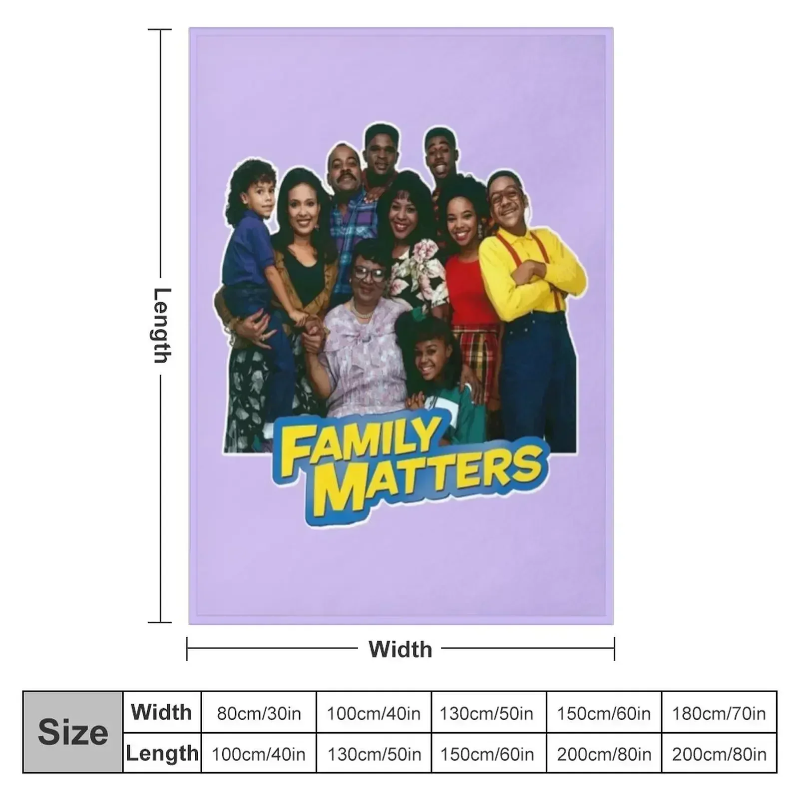 Family Matters Throw Blanket Shaggy Baby Decorative Sofa Nap Sofa Throw Flannels Blankets