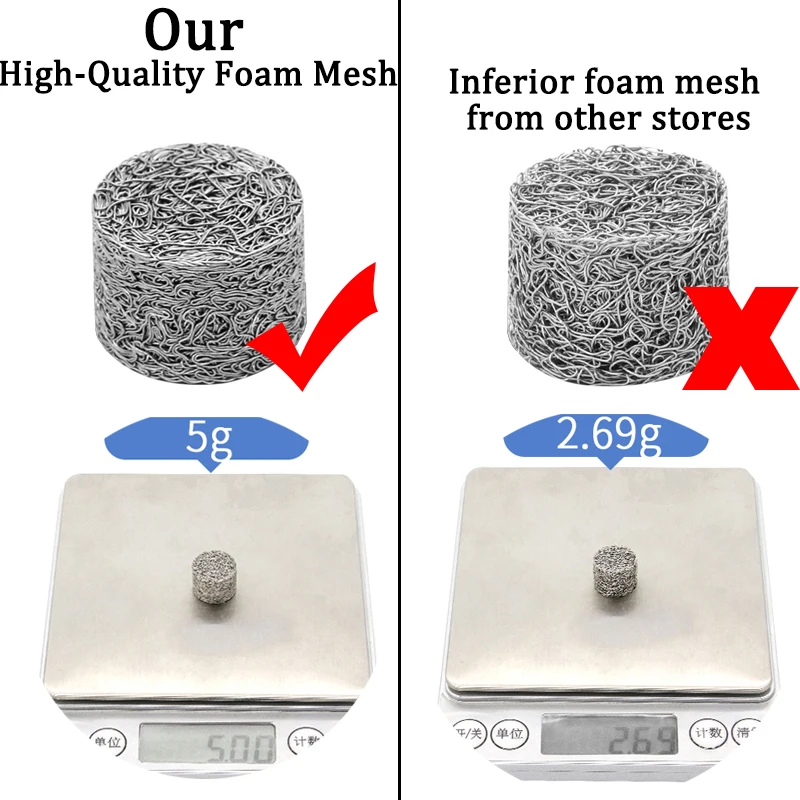 ROUE-Foam Mesh Tablet, Canhão De Espuma De Neve, Bocal De Orifício, Filtro De Lança De Espuma, Pote De Espuma De Alta Pressão, Filtros De