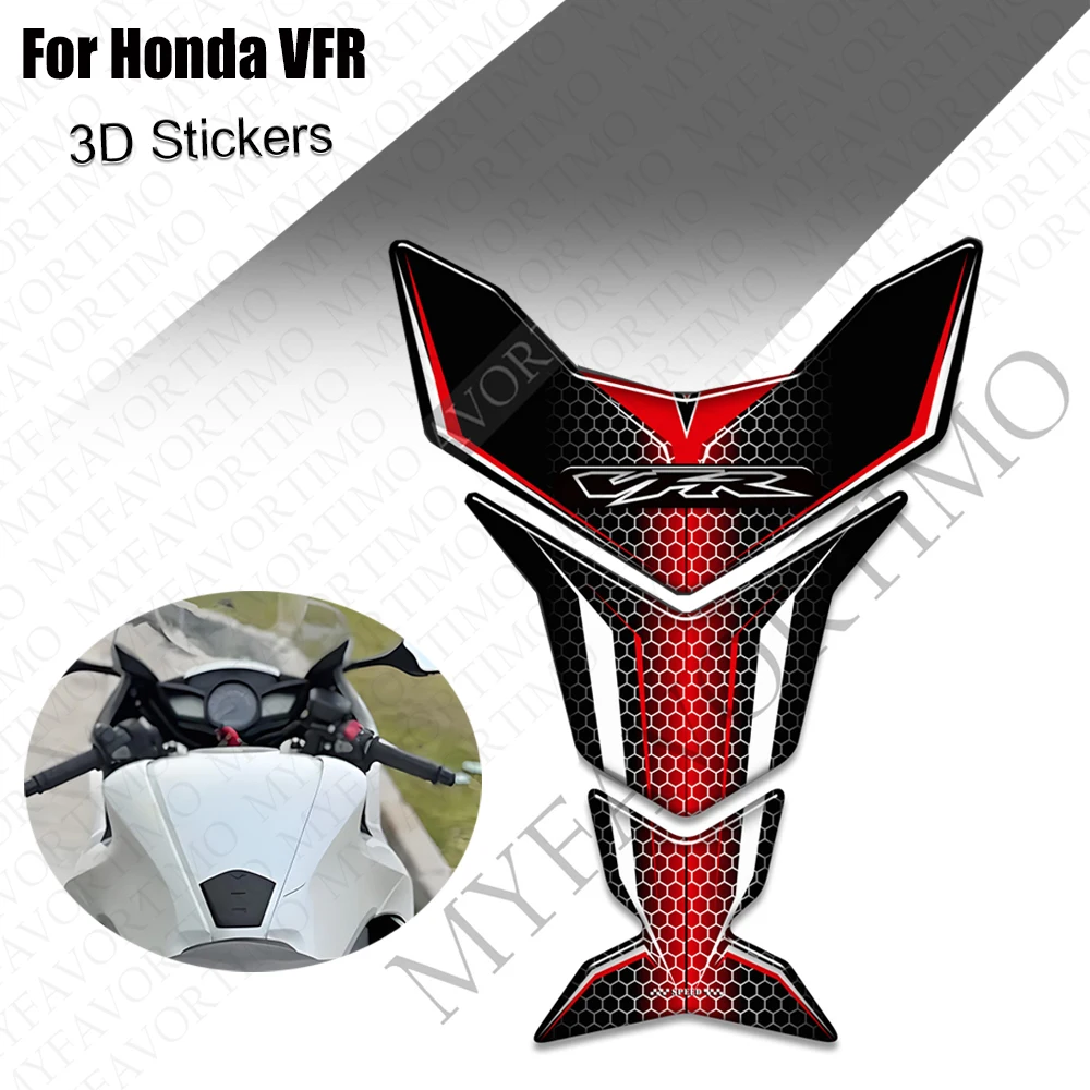 

Motorcycle For Honda VFR 400 600 700 750 800 1200 X F VFR800 Tank Pad Grip Gas Fuel Oil Knee Fairing Fender Protector Stickers