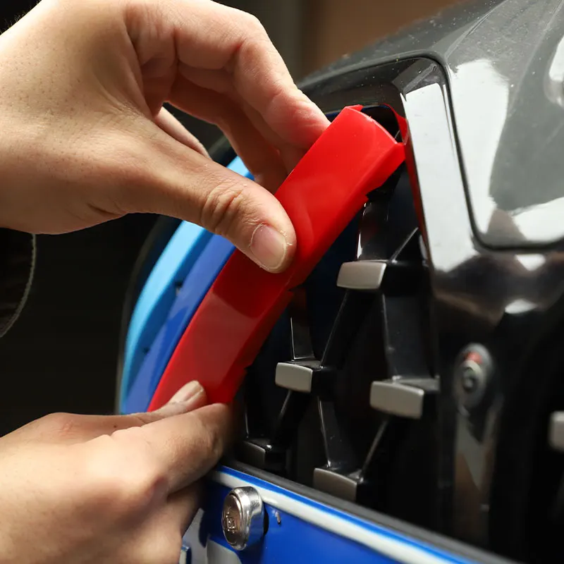 Für BMW 4er G22 G23 G26 2020-2023 Auto Front Grill Dekoration Aufkleber Grille Farbe Trim ABS außen Zubehör 3 Stück