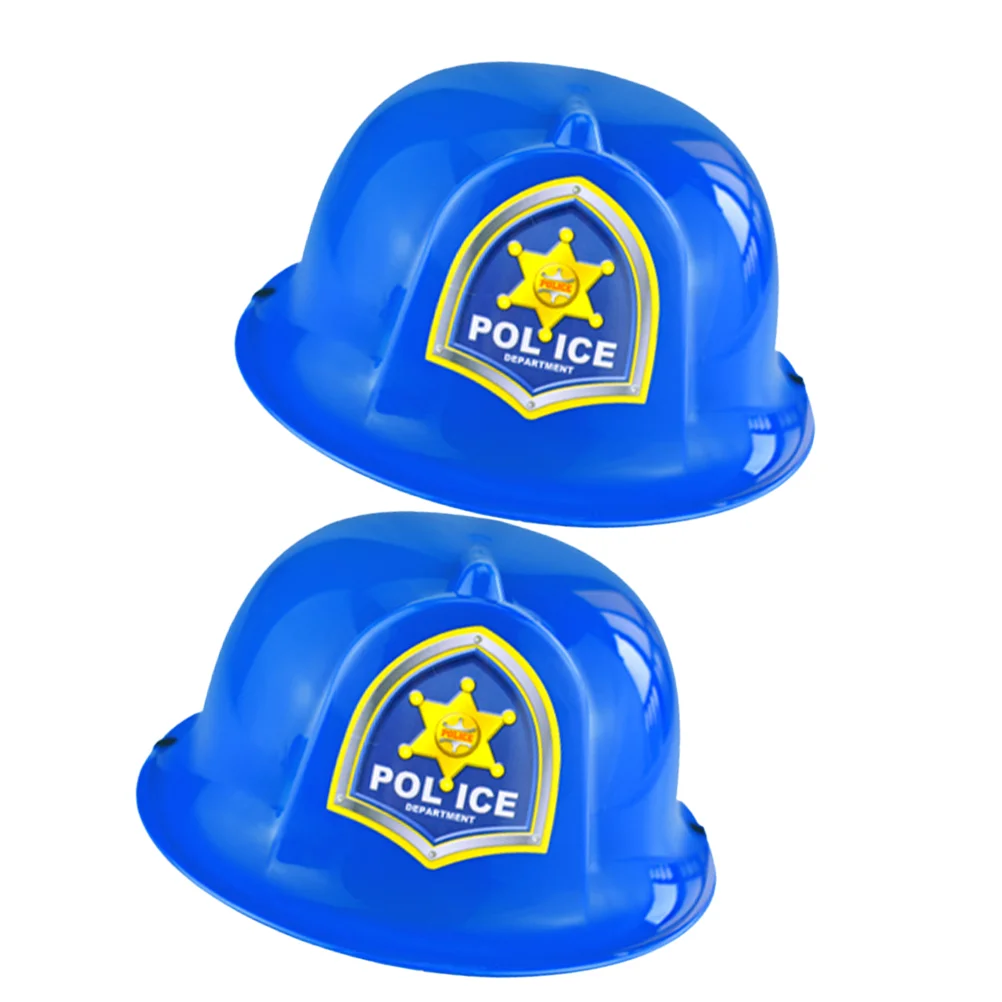 2 Pcs Safety Toy Kids Construction Hat Hard for Role-play Hats Simulation Toddler