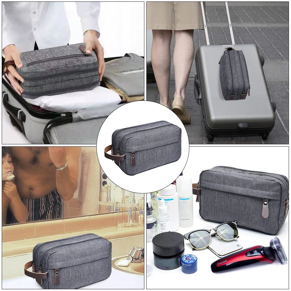 

Makeup Travel Bag Organizer Small Toiletry Storage Durable Portable Men Women Multipurpose Convenient for Cosmetics