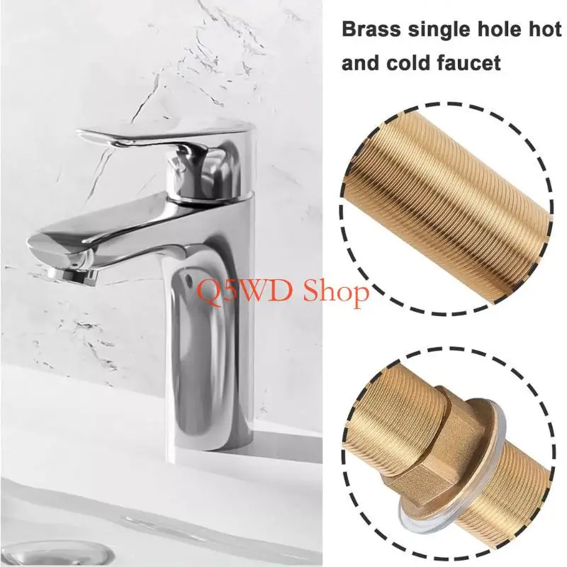 Q5WD Practical Tube Extension Threaded Pipe Practical Solution Extension for Extending Water Supply for Bathrooms & Kitchen