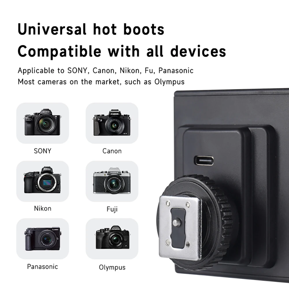 فلاش كاميرا صغير Speedlite GN12 5600K معيار الحذاء الساخن جبل لسوني كانون نيكون باناسونيك أوليمبوس DSLR #5