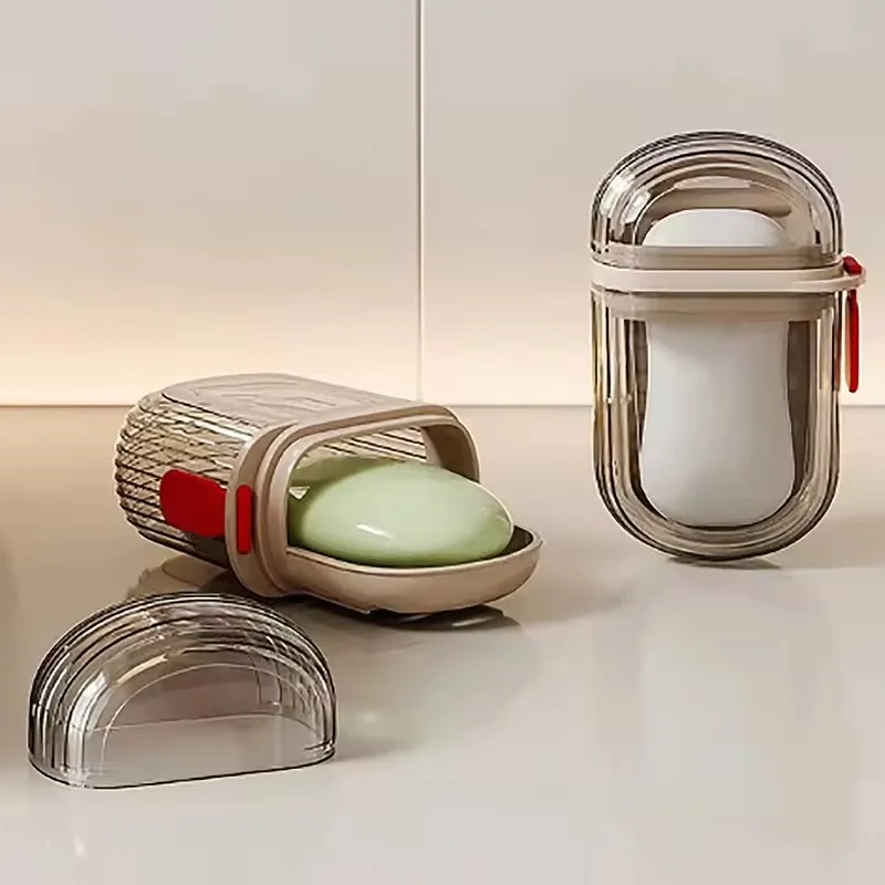 1/2PCS Portable Soapdish Sealed Storage Box Waterproof and Leak-proof Soap Storage Rack for Traveling,Camping and Business Trip.