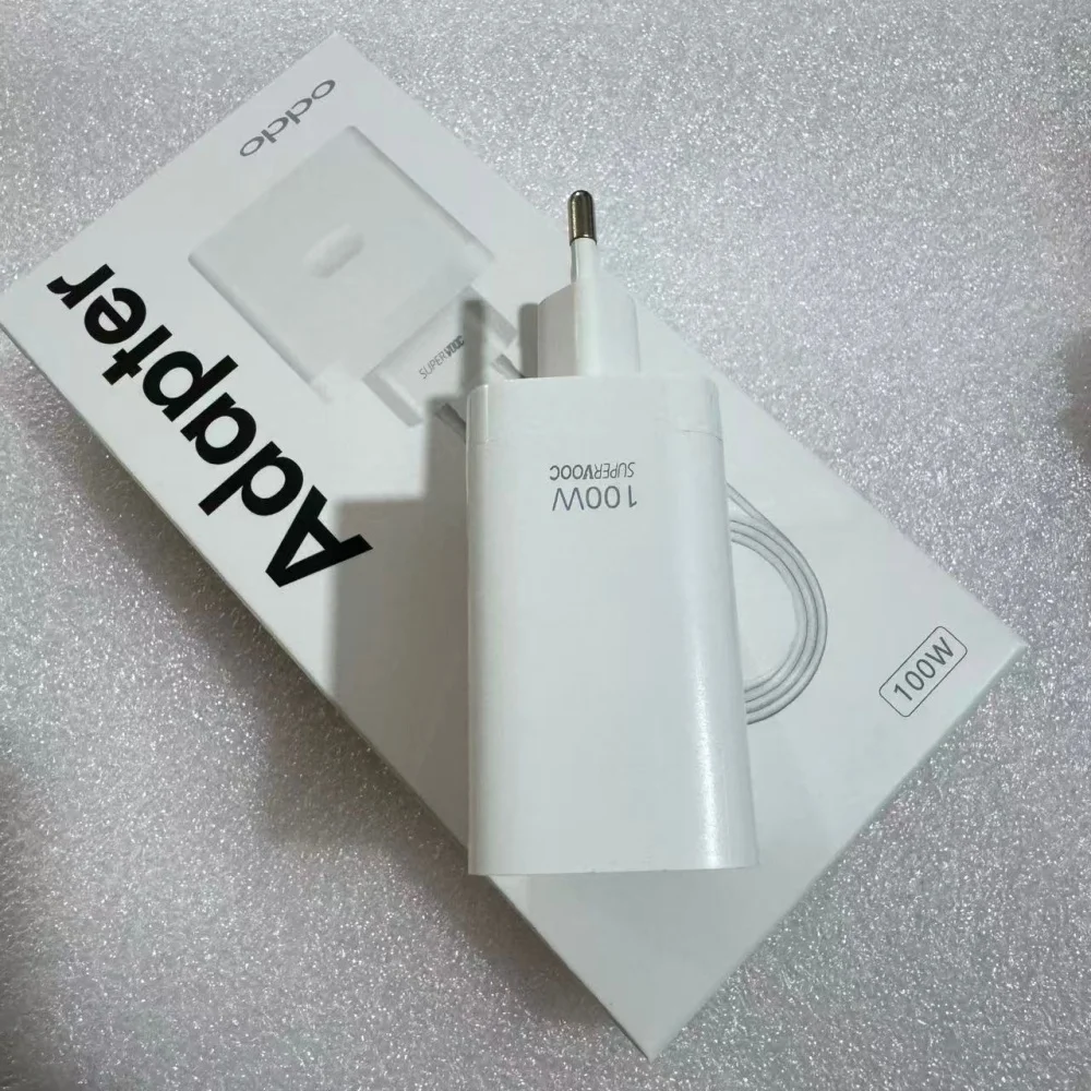 Original 65W 80W 100W EU Fast Charger 6A USB Type C Cable for OPPO Turbo Poco X5 X4 M5S X3 Pro Redmi