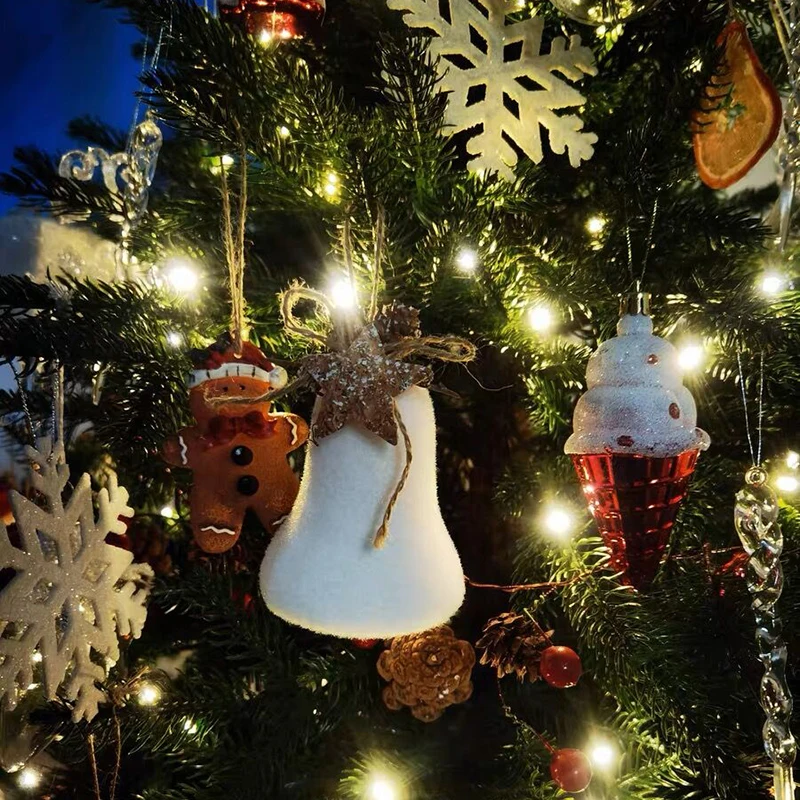 1/2Pcs Large Christmas Balls Ornament Xmas Tree Decor White Snowflake Ball Decor Christmas Decorations For Home New Year Navidad view 5