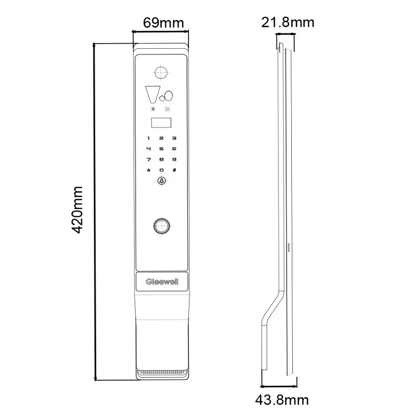 Alexa Palm Vein Smart Biometric Keyless Door Lock Intelligent Fingerprint Electronic 3D Face Recognition Smart Door Lock