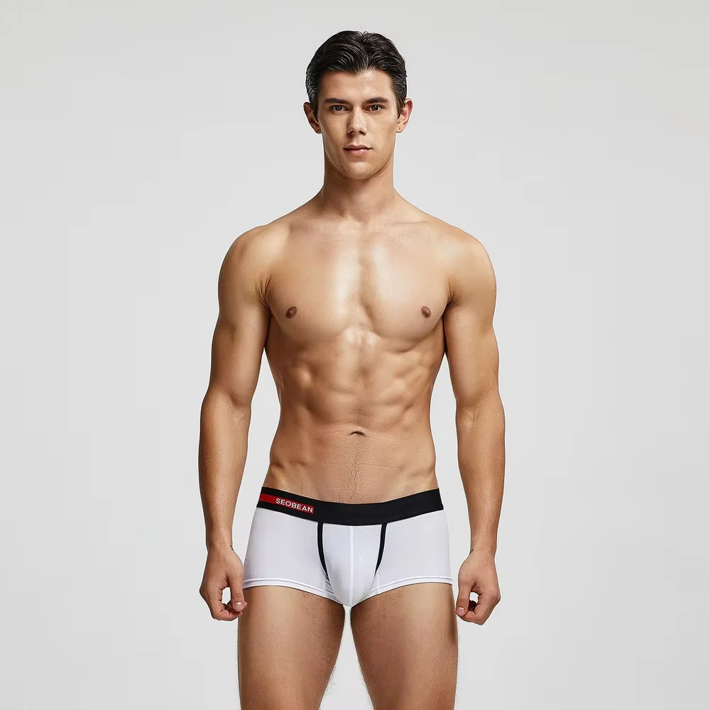 

Men's Classic Boxer Briefs Comfortable Daily Wear Boxy Underwear Sleek-Fit Underpants for Daily Use Teenager Comfortable Trunks