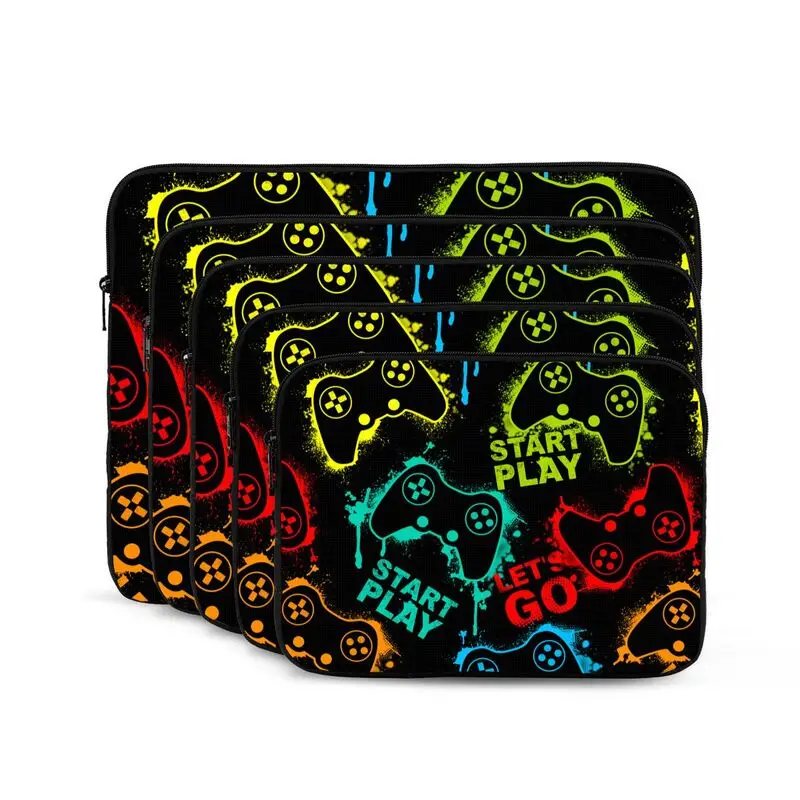 Video Game Controller Gamer Play Gaming Laptop Sleeve Bag Portable Briefcase Protective Case for Ultrabook Notebook Tablet