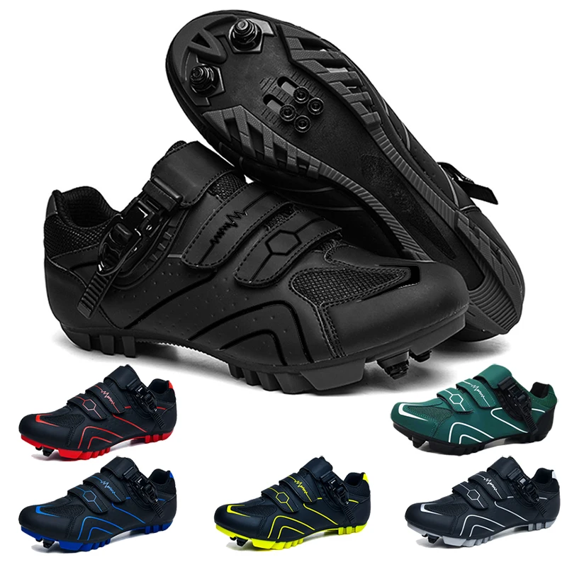 Hot Sale Mtb Shoes Cycling Speed Sneakers Men\'s Flat Road Cycling Boots Cycling Shoes Clip On Pedals Spd Mountain Bike Sneakers