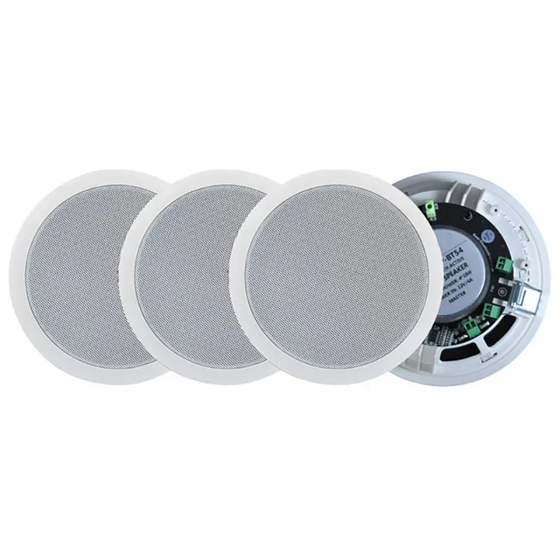 4 stks Muur In Plafond Luidsprekers Full-Range 6.5 inch BT Luidsprekers Stereo Audio Speaker Badkamer Winkel Hotel Salon Theater ACTIEVE - afbeelding 1