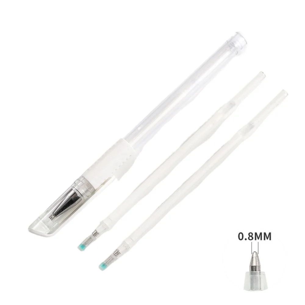 

1 Pc with 2 Replacement Refills Brow Mapping Pen Waterproof Sweatproof Eyebrow Mapping Pen Skin Marker