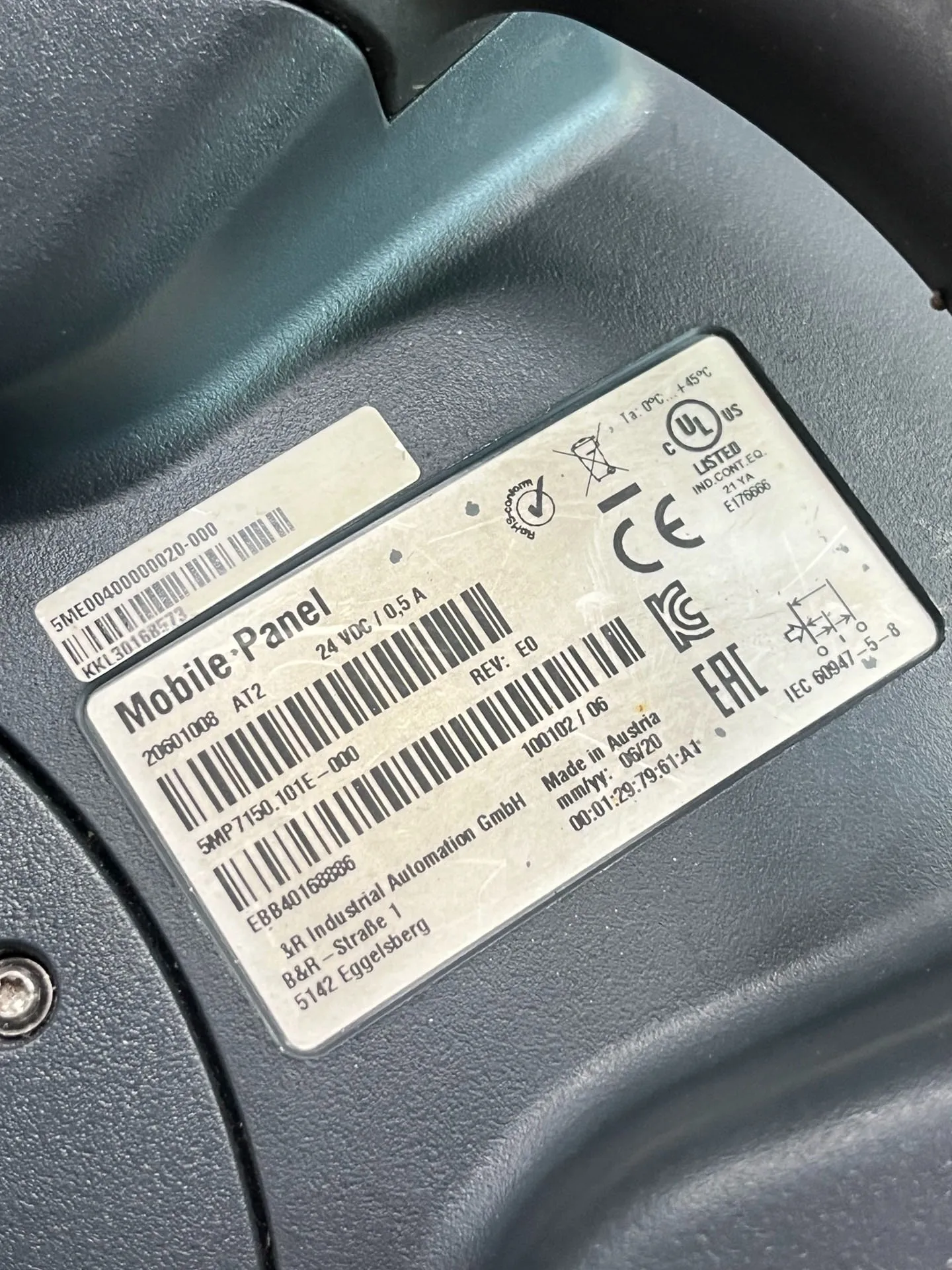 Originele 5MP7150.101E-000 Teach-hanger voor B&R