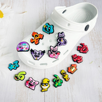 MINISO Cute Cartoon Series Smiling Critters Shoe Charms Accessories for Clog Shoe Decoration Fit Wristband Gifts