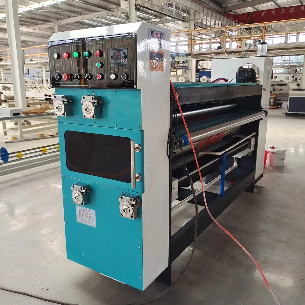 High speed PLC automatic corrugated cardboard flexo paper printer pizza carton box printing slotting packaging machine