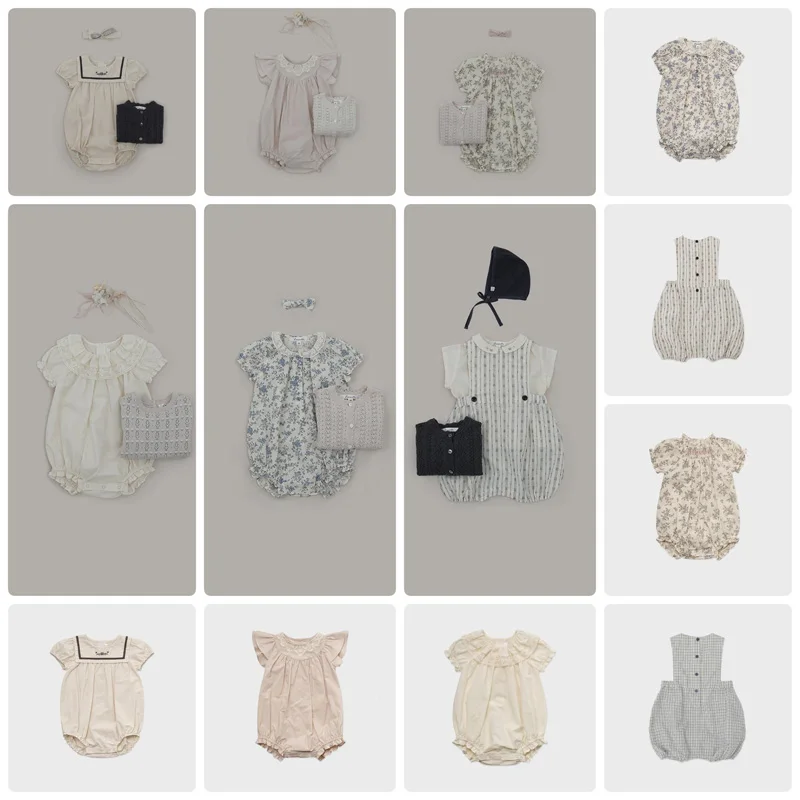 

Pre-sale(ship March) 2026 LOU New Spring Summer Boys Clothing Newborn Photography Romper Baby Rompers 0-3years for Little Baby