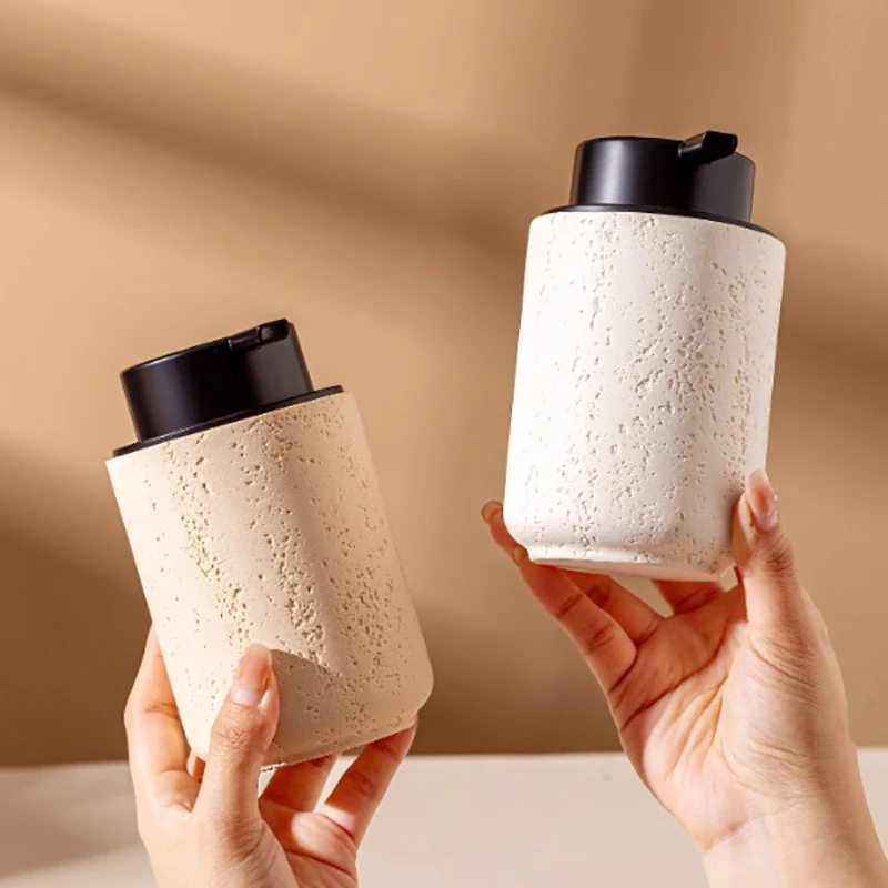 300 мл бутылка для песка и каменной эмульсии в европейском стиле, контейнер для пенообразования для домашнего шампуня, пена для мытья тела и средства для снятия макияжа