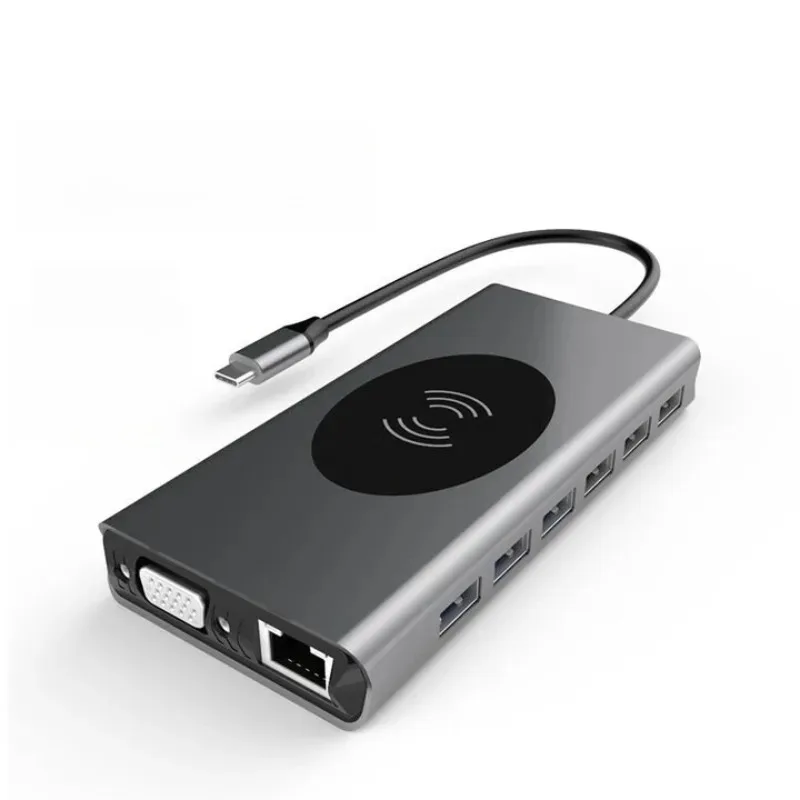 

16X x14R2 R1 X16 X15 laptop converter type-c docking station hdmi splitter network port 6-in-1 docking station [dual protocol