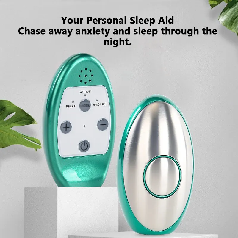 Ultrasonic White Mechanical Intelligent Sleeping Instrument Hand-Held Decompression To Help Sleep Adjusts Heart Rate Brain Mass