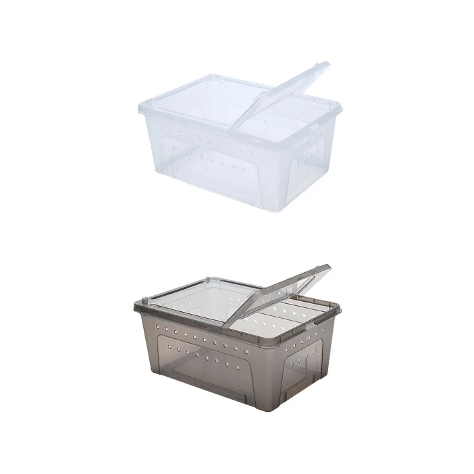 Reptile Breeding Box Lightweight Terrarium Breeding Tank Portable Animal Habitat Cage for Silkworm Scorpion Frogs Gecko Turtle