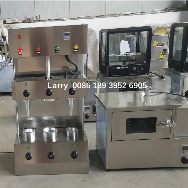 Fast Food Hand Pizza Cone Machine / Pizza Ice Cream Cone Machine / Italy Cone Pizza Making Machine