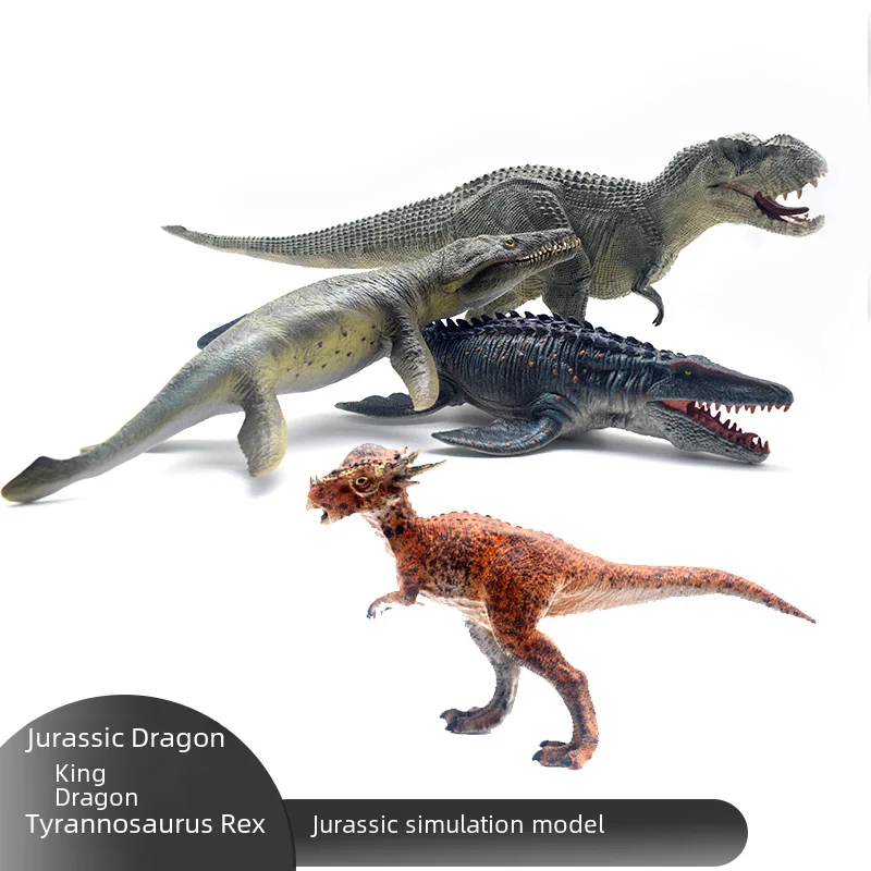 Realistic Dinosaur Toys Solid Brutal Dragon Plesiosaurus Model Toys Carcharodontosaurus King Dragon Boys Gifts