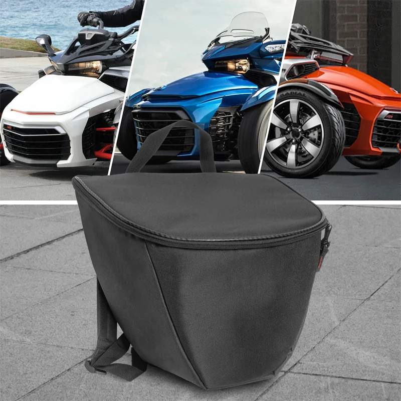 for Can-Am Spyder F3 F3-S F3-T F3-L All Models Portable Leakproof Front Storage Cargo Cooler Bag Removable Front Trunk Luggage B